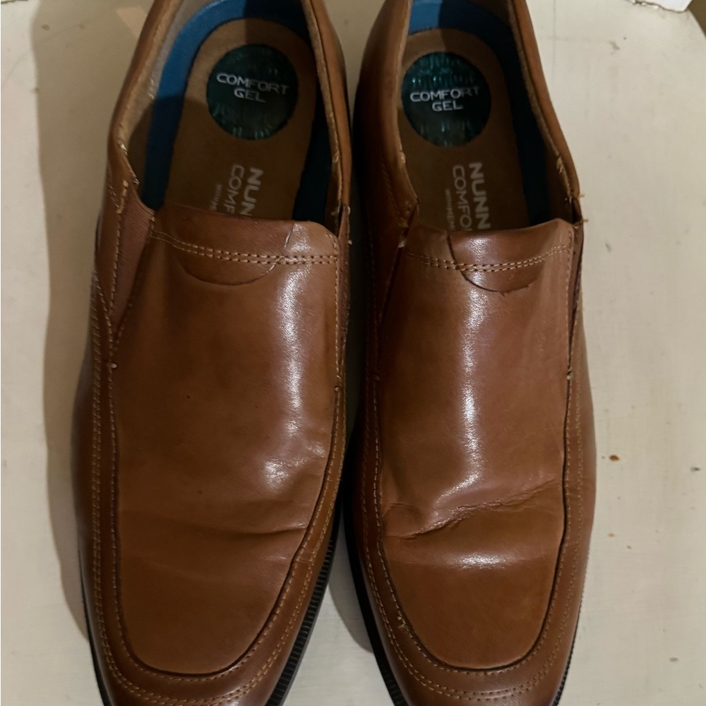 Nunn Bush Men's Brown Leather Loafers Shoes